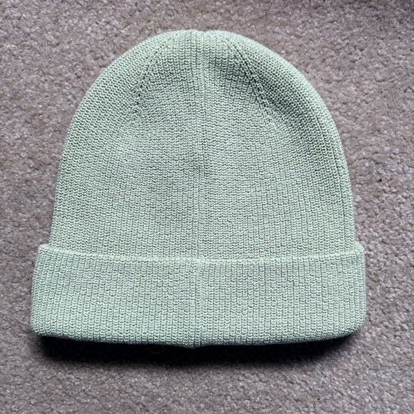 NWT Madewell Mint Green Pull On Beanie Hat OS – Cozy  Pastel Green Winter Knit - Picture 3 of 4